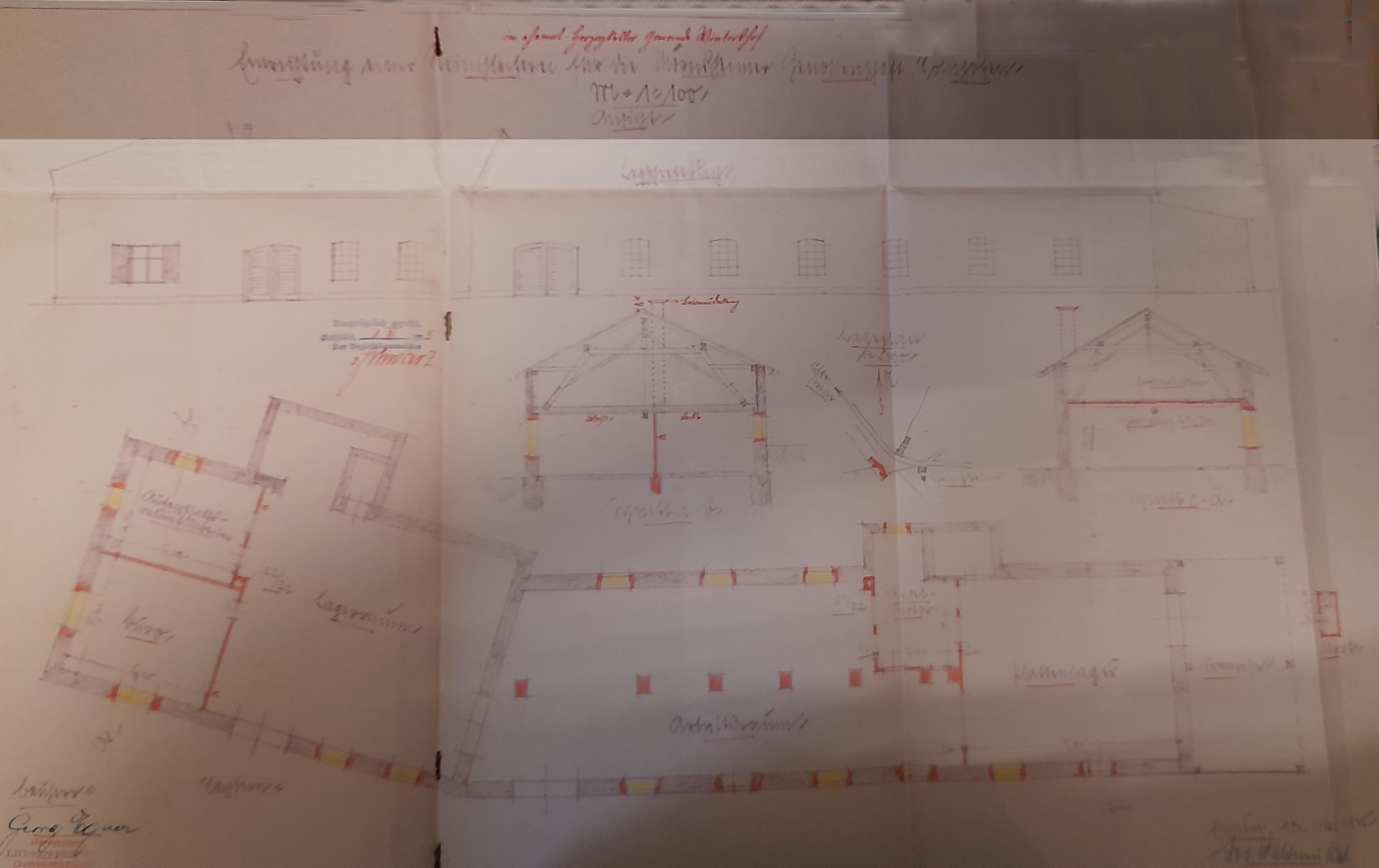 Eingereichter Plan bei der Gemeinde Wintershof. Eingereichter Plan bei der Gemeinde Wintershof.